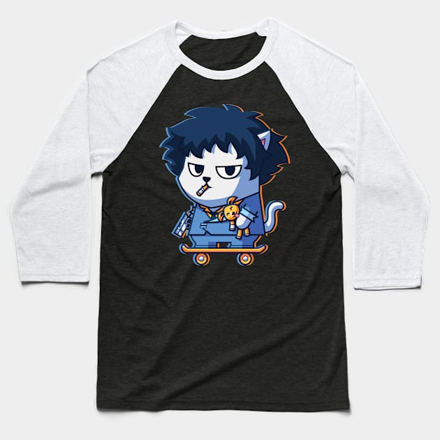 CatSoki CatSpike Baseball T-Shirt by CatSoki